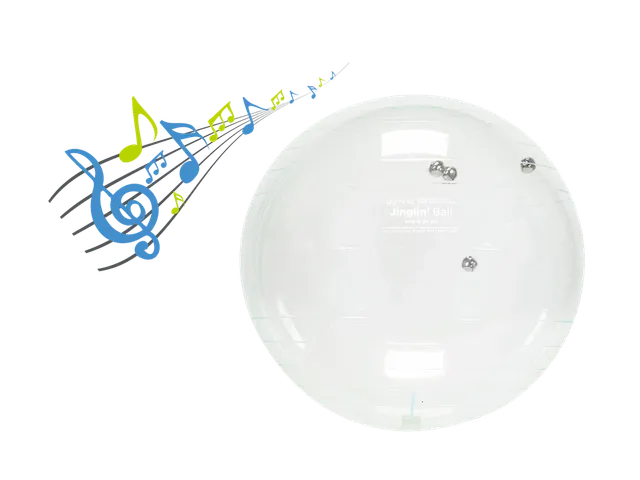 gymnic-jinglin-ball-klangball-transparent-mit-gl-ckchen image 1