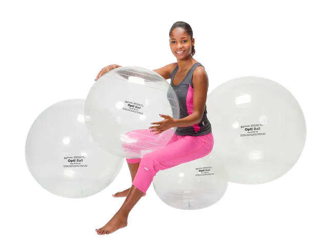 gymnic-opti-ball-transparenter-therapie-gymnastikball image 1