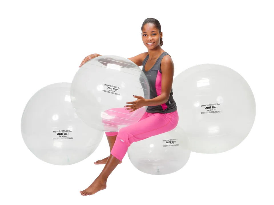 gymnic-opti-ball-transparenter-therapie-gymnastikball image 1