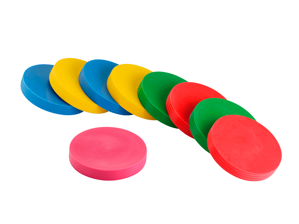 gymnic-disc-o-bocce-spiel-und-therapiescheiben-9er-set image 1