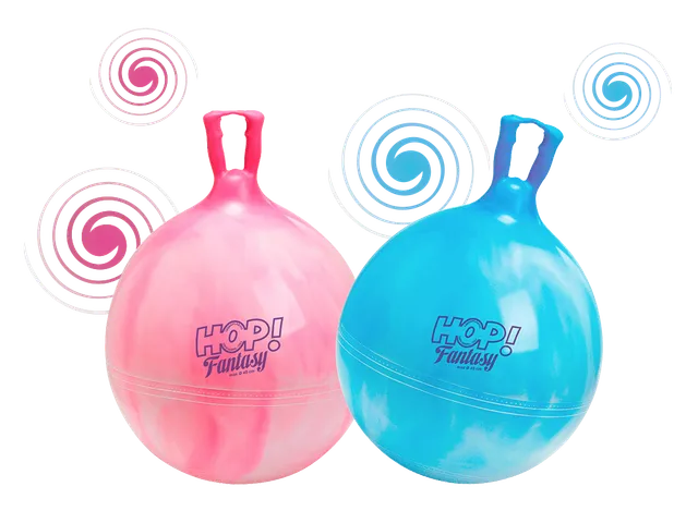 gymnic-hop-fantasy-h-pfball-multicolor-lollipop-pink-sky-blue image 1