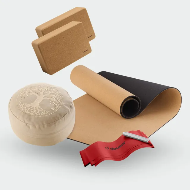 deuser-zen-master-yoga-set-mit-korkmatte-kissen-und-block image 1