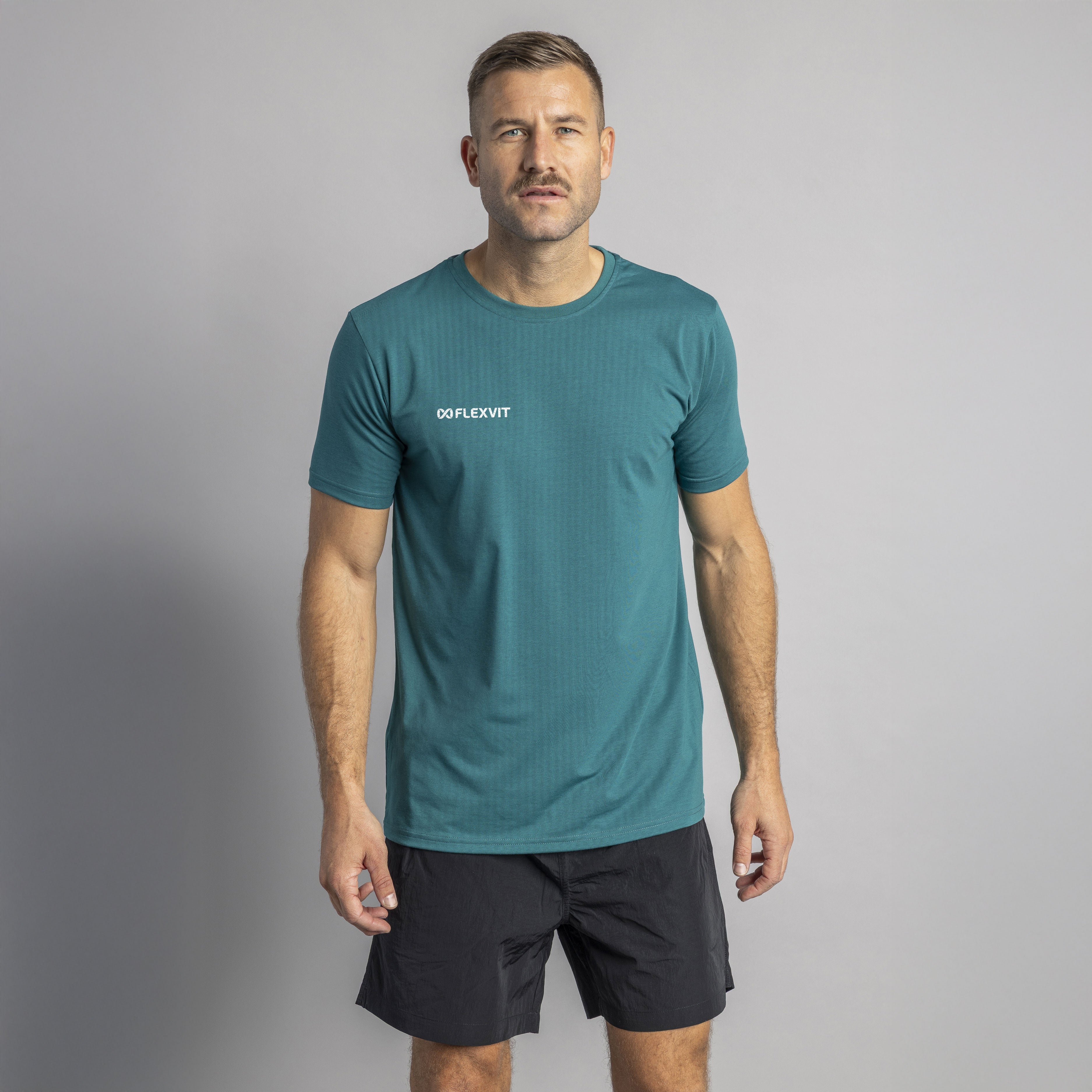 flexvit-classic-athletic-t-shirt-deep-forest image 1