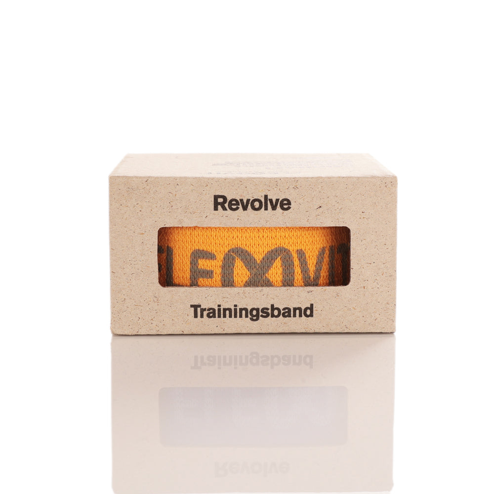 flexvit-revolve-xx-light-honiggelb-1-5-textil-fitnessband-in-geschenkbox image 2