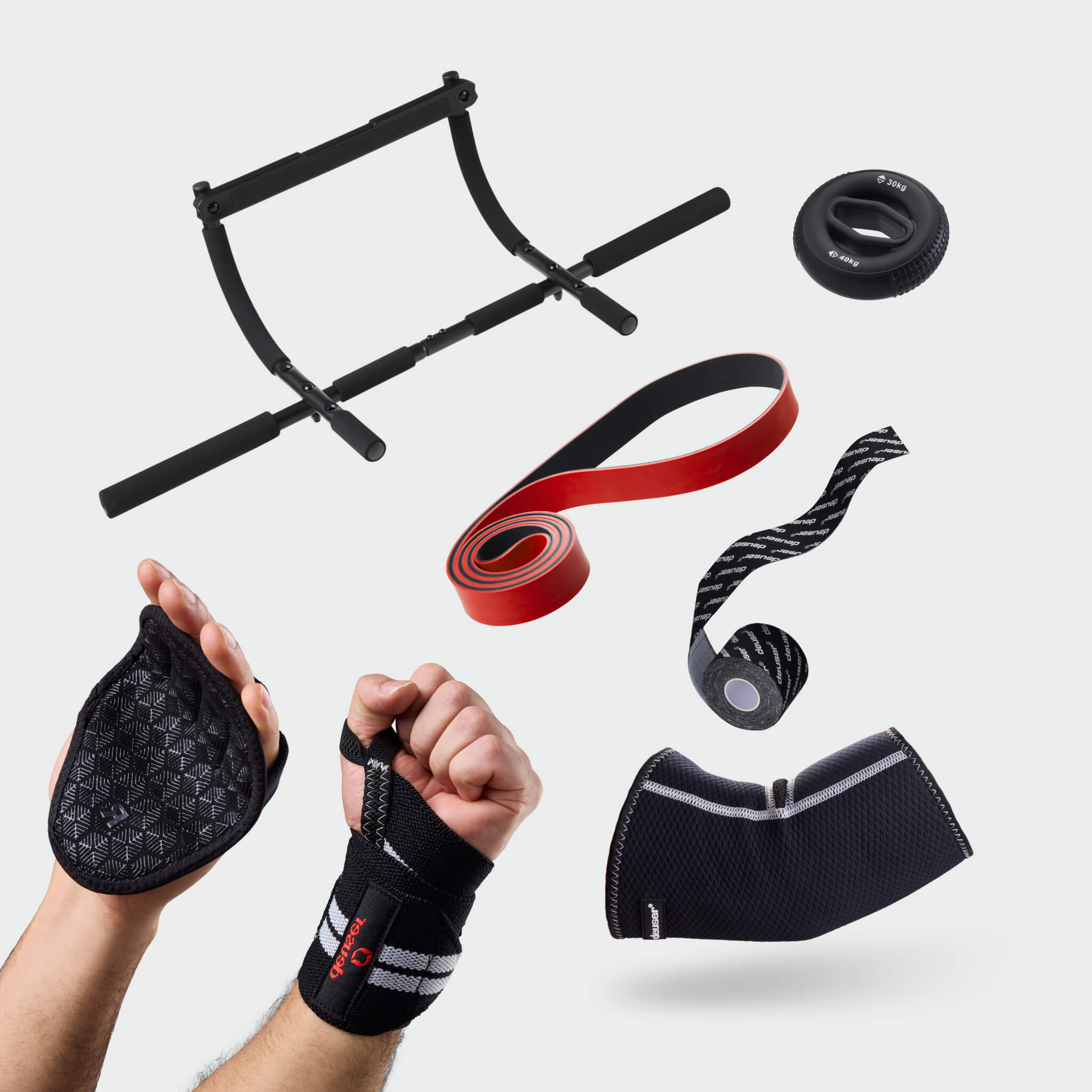 deuser-weighted-calisthenics-set-mit-ellenbogenbandage-neopren image 1