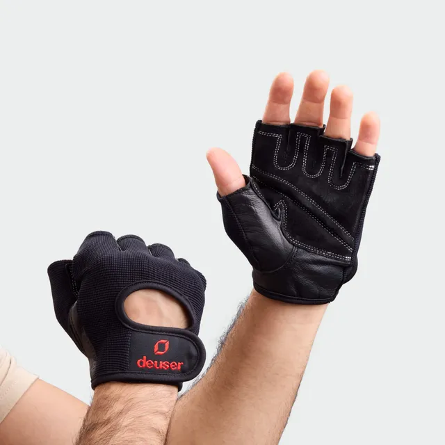 deuser-handschuh-comfort-fitnesshandschuh-mit-leder image 1
