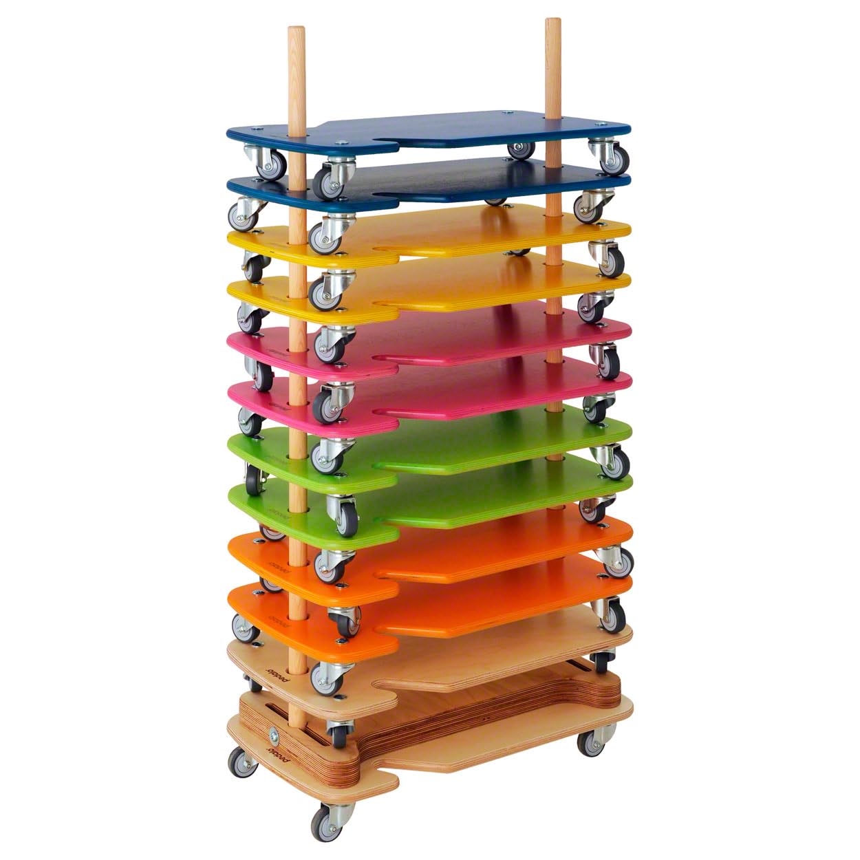 pedalo-rollbretter-set-safety-color-12er-mit-stapelhilfe image 1