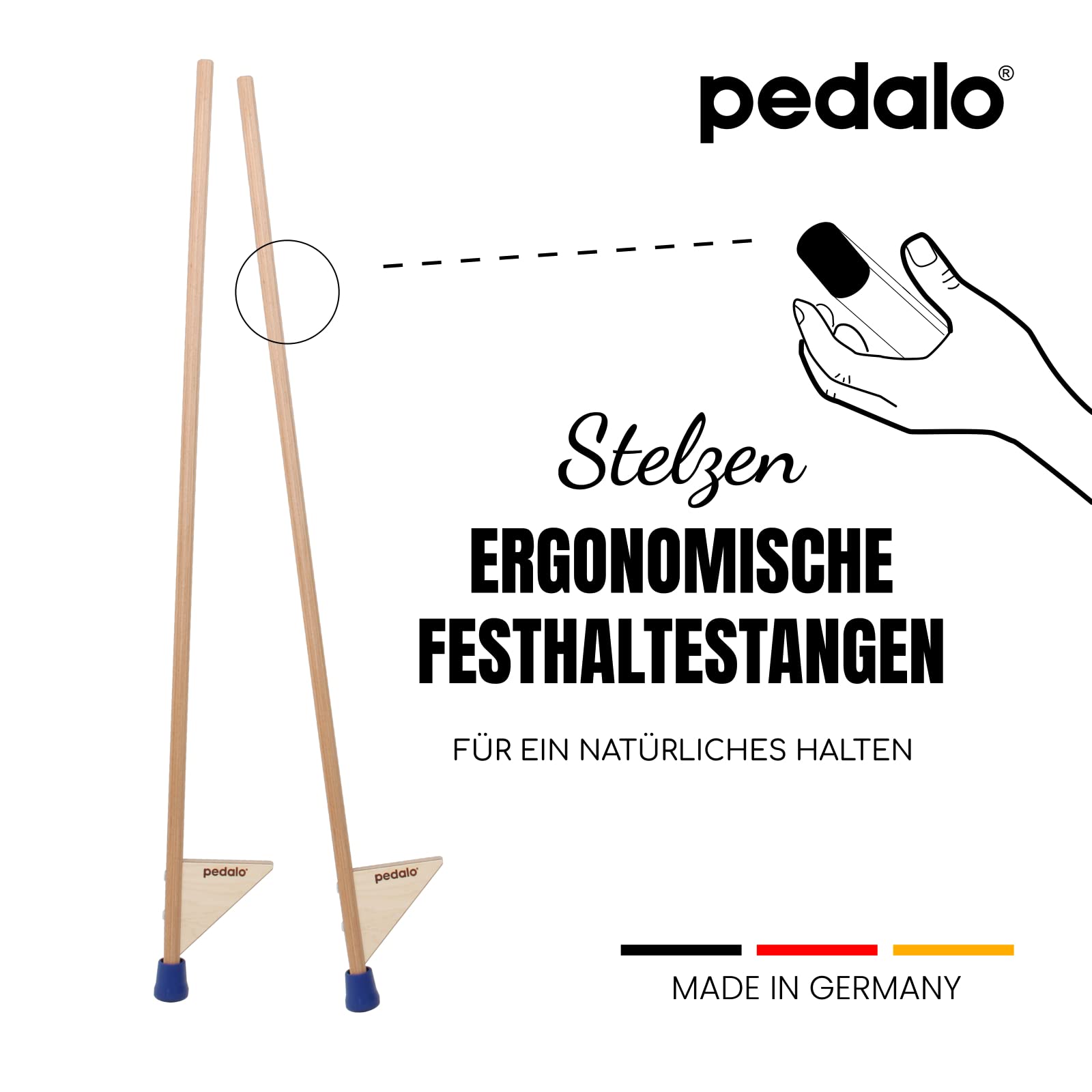 pedalo-stelzen-118-cm-verstellbare-holzstelzen-mit-antirutsch-gummif-en image 5