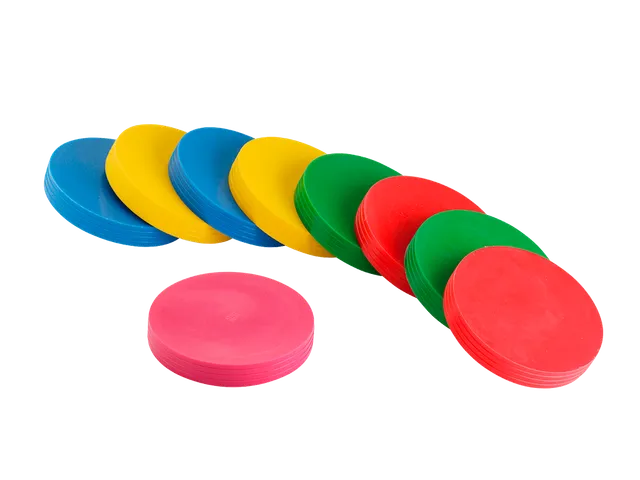 gymnic-disc-o-bocce-spiel-und-therapiescheiben-9er-set image 1