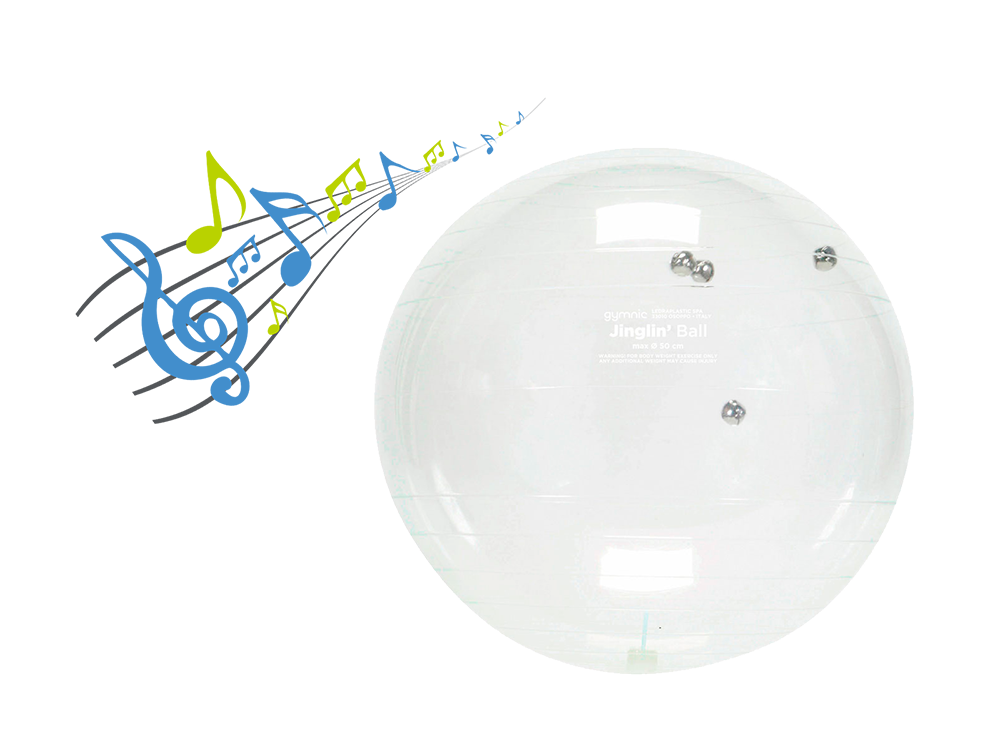 gymnic-jinglin-ball-klangball-transparent-mit-gl-ckchen image 1