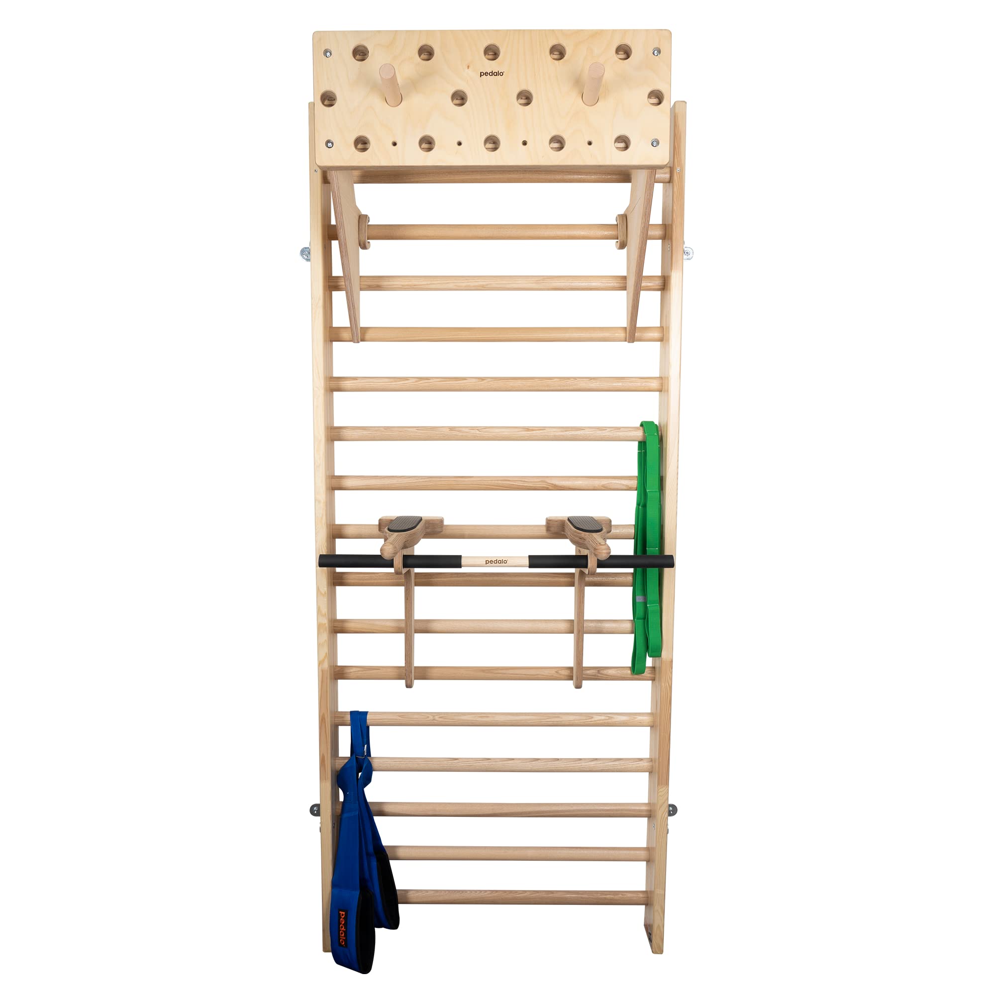 pedalo-sprossenwand-set-240-cm-dip-b-gel-kletterboard-squats image 1
